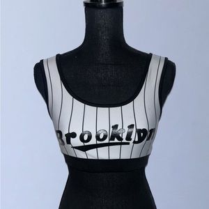 Forever 21 Brooklyn Graphic Print Sports Bra